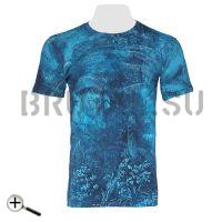 Тропический шторм на синем 